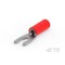 Te Connectivity Fork Terminal, #6 Stud Size, 16 AWG, 600 V, Vinyl, PVC Insulated, Red 52949-1 - alternate 1